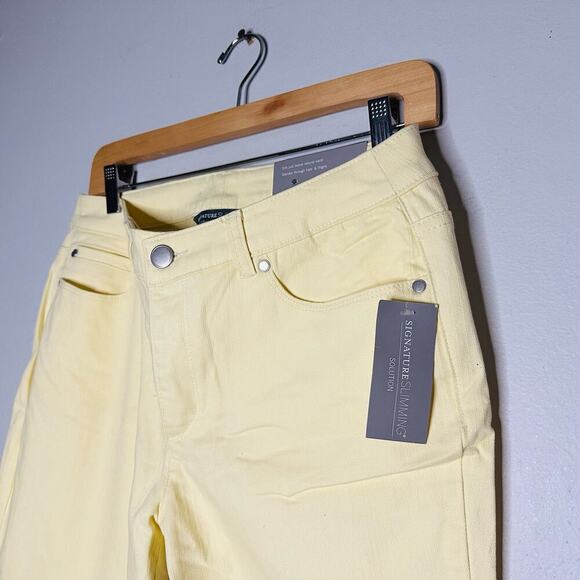 Christopher & banks Yellow Signature Slimming Solution Modern Ankle Jeans Size 8 - Picture 3 of 8